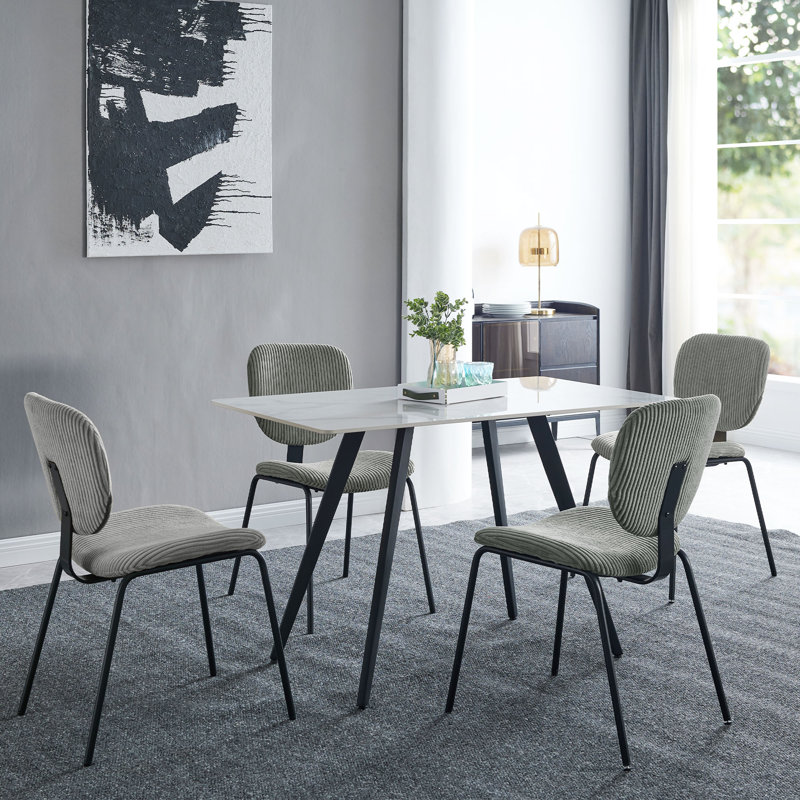 Chaise d'appoint en velours Krubel, gris
