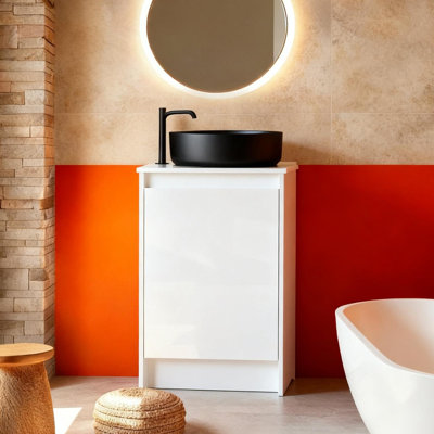 Meuble-lavabo autoportant cube 20 "(RTA)