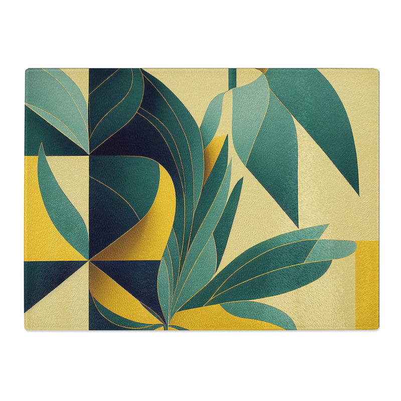Delicious Abstract Flowers  Glass Chopping Board