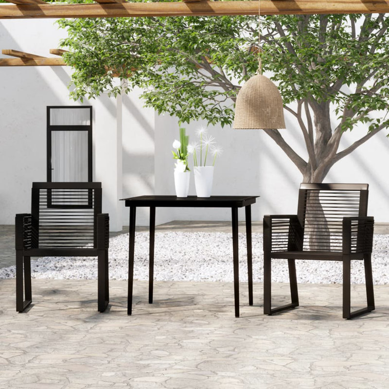 Harrieth 2 - Person Patio Dining Set with Square Table
