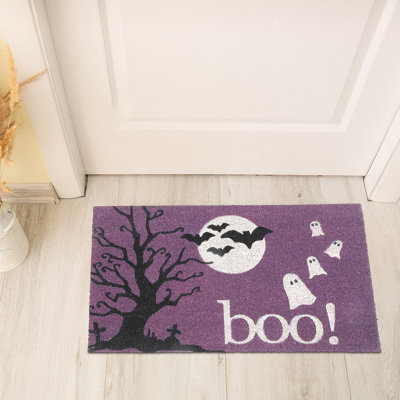 Tapis de porte en fibre de coco (Boo!)