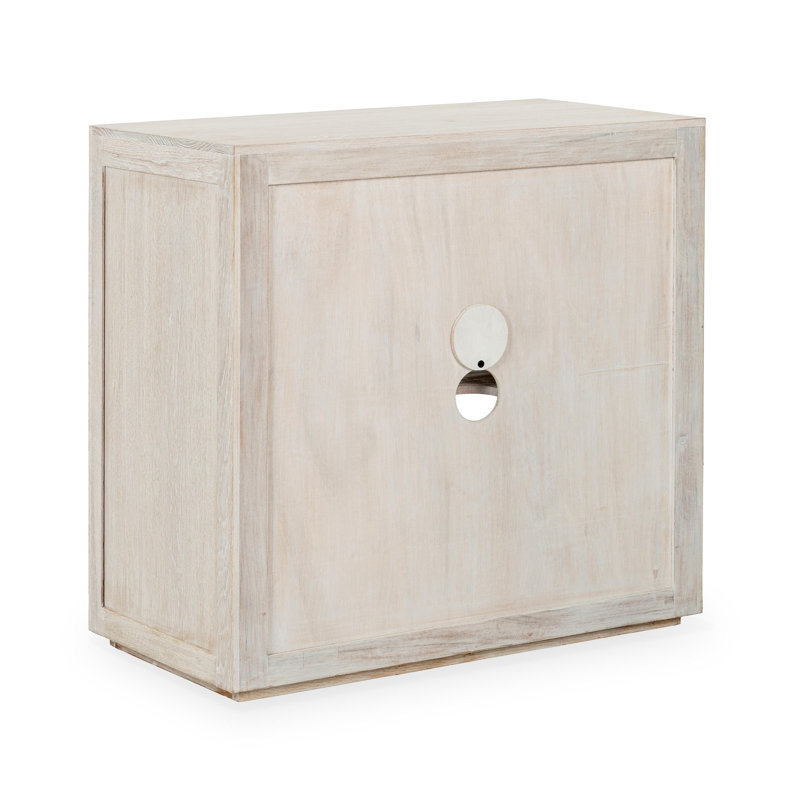 Bradley Two-Door Oak Wood Cabinet