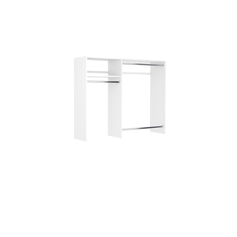 Trousse de démarrage pour système de garde-robe l 36 po - l 60 po Grid, blanc