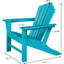Chaise Adirondack en plastique Byrge-1371150511