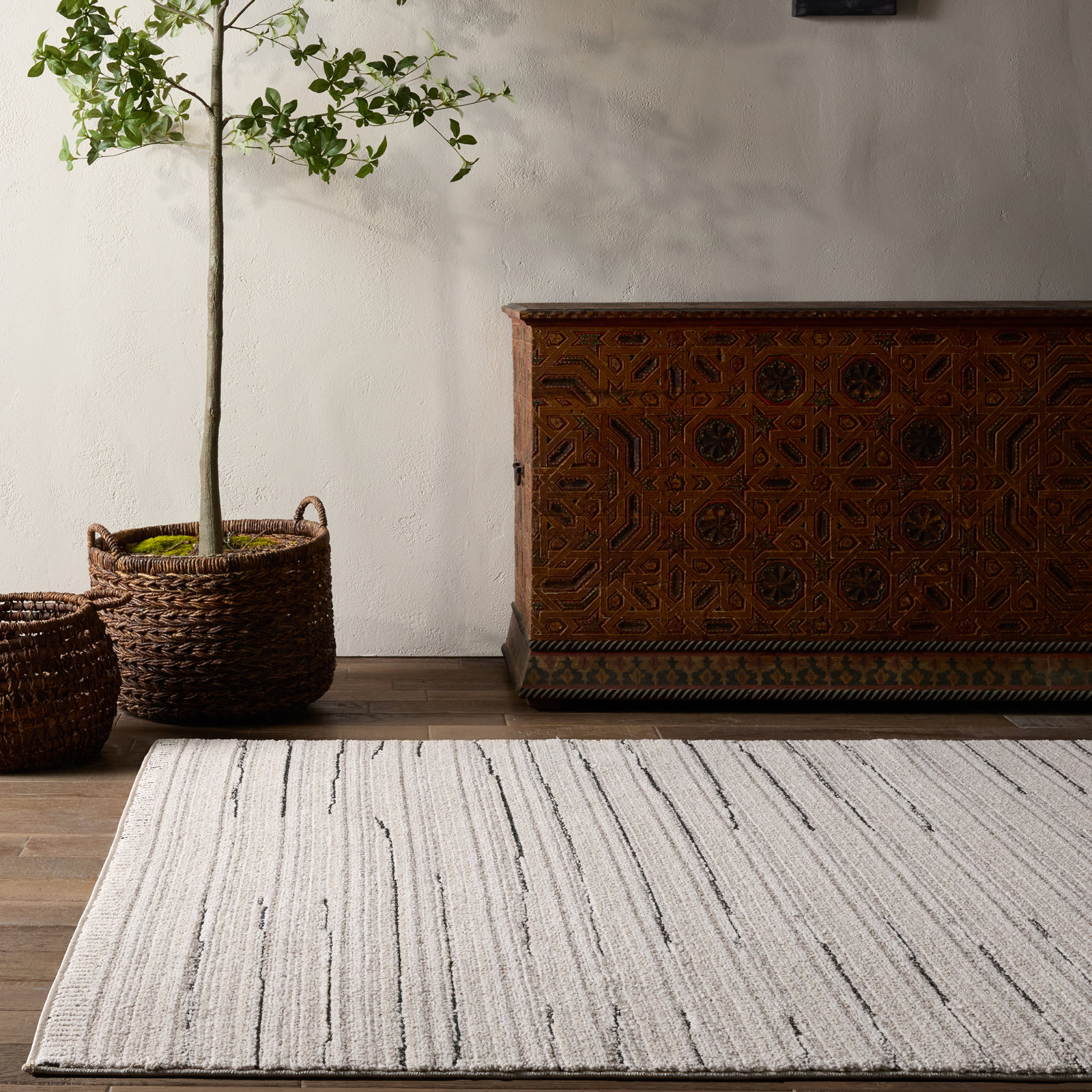 Loehrke Striped Rug, Rectangle 9'6" x 13'6"