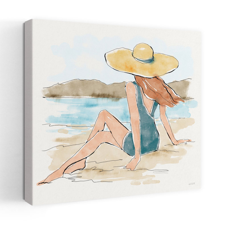 «Bathing Beauties II», art côtier, H 18 po x l 18 po