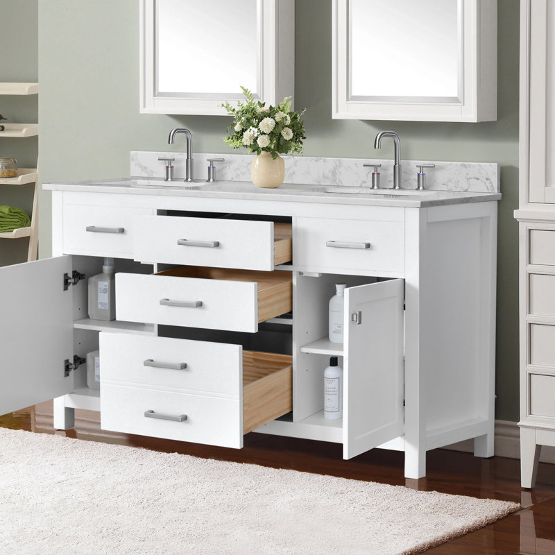 Spindell 60" Double Bathroom Vanity Base Only