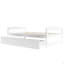 Lit plateforme simple avec deux tiroirs, blanc-1823943734