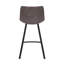 Dasha Microfiber Counter Stool with Metal Legs-832829177