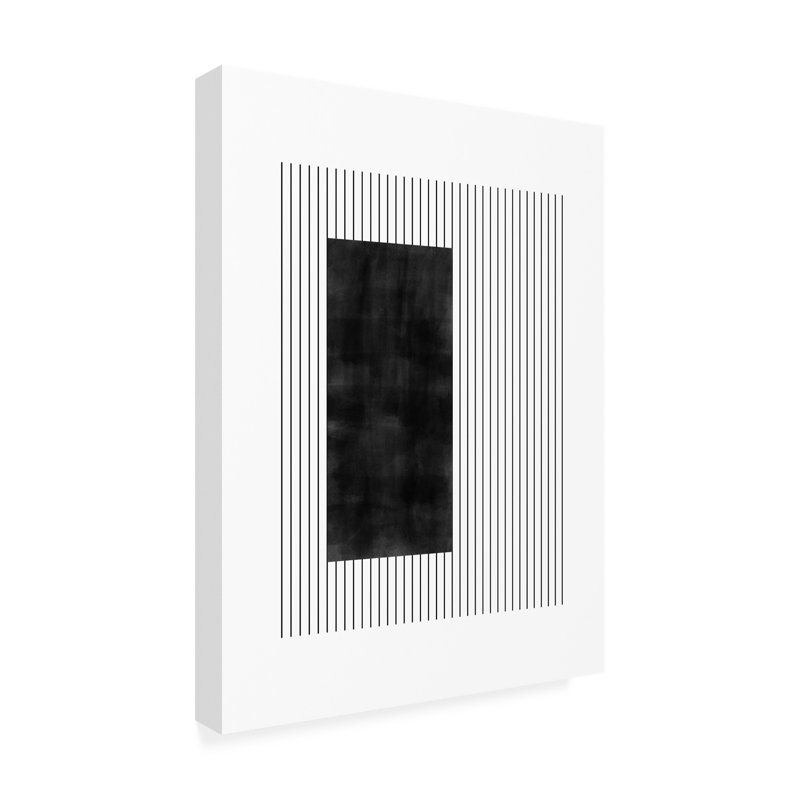 Œuvre d'art sur toile noire, Elena Ristova, 14" H x 19" W