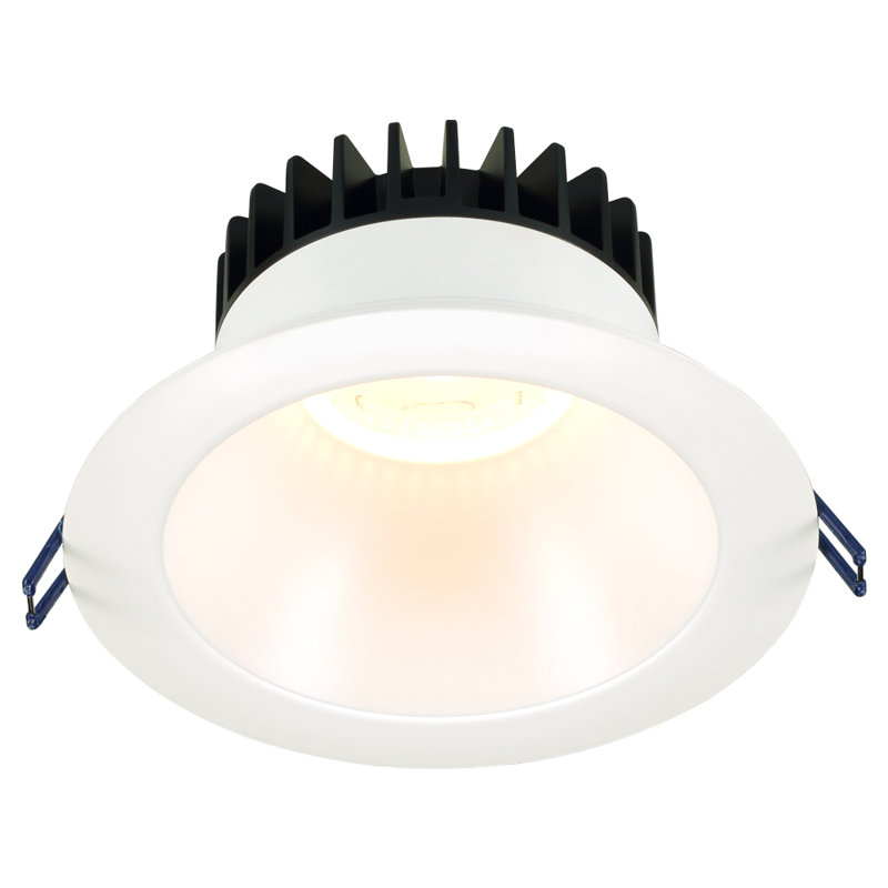 Garniture encastrée encastrée 6" round, Noir / Blanc, 3200 K