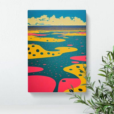 Abstract Beach No.8 - Wrapped Canvas Print