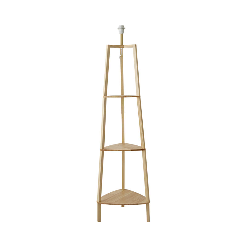Aidrianna 138cm Tripod Floor Lamp, Natural Wood