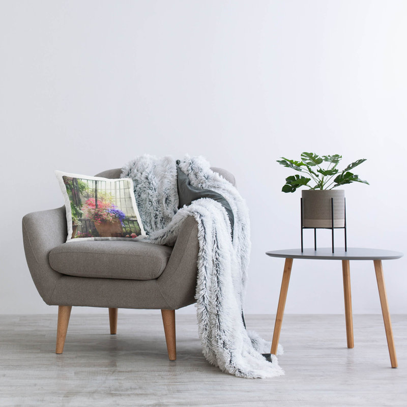 Polyester Throw Square Pillow Cover & Insert