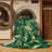 Washable Tropical Greens Hawaiian Area Rug-393268700