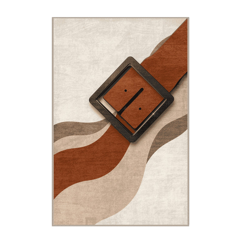 Tapis beige lavable à la machine Benson, 2 x 5
