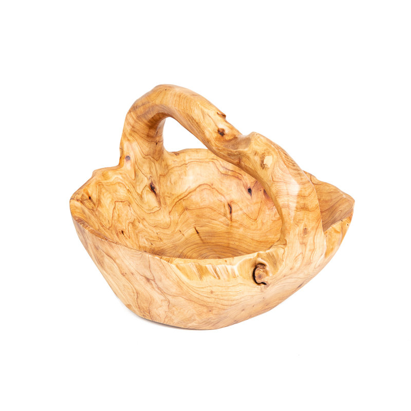 Bol décoratif en bois fait à la main Alariz