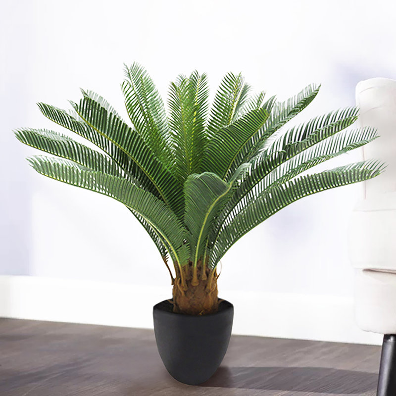 28 po Palmier artificiel Sago Cycas en pot