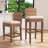 Kogan Rattan and Solid Wood Upholstered Stool-965646412