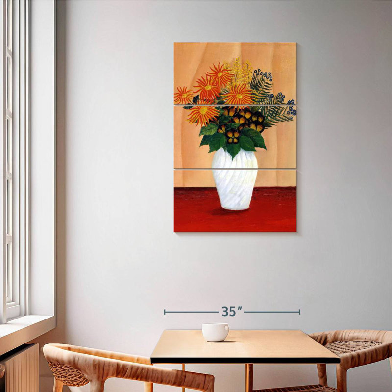 Bouquet de fleurs Harnek 1909-10, H 57 po x l 36 po