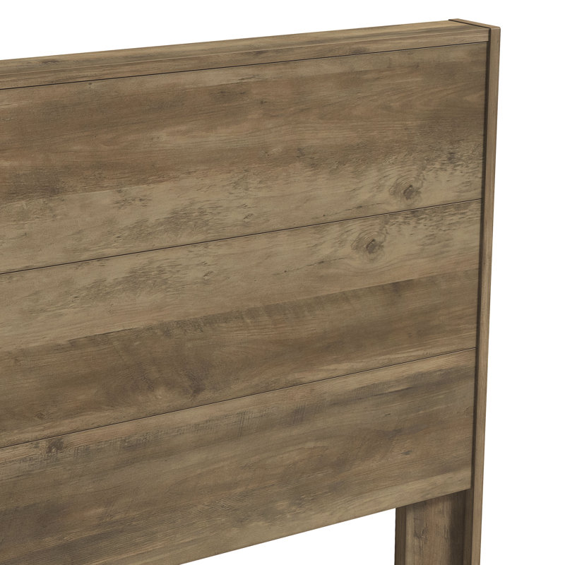 Grande tête de lit double transitionnelle Allyannah, gris
