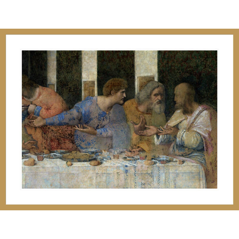 La Cène par Leonardo Da Vinci, H 31,5 po x l 41,5 po