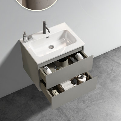 Meuble-lavabo mural 24 po avec lavabo