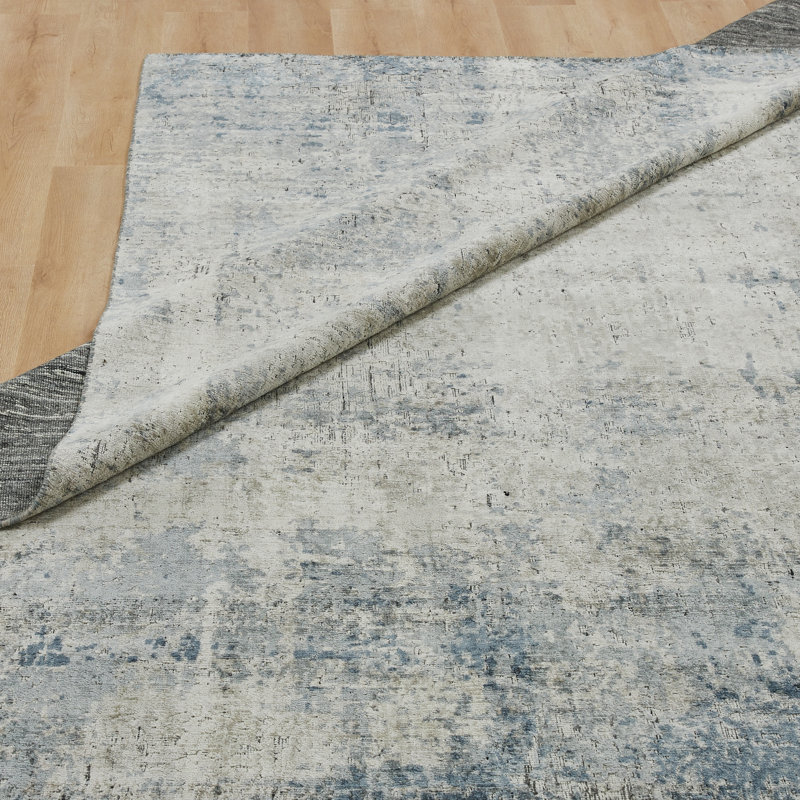 Elements Ocean Haze Handmade Area Rug, Rectangle 3'6" x 5'6"