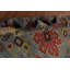 Tapis oriental bleu en laine fait à la main Kazak 8 x 10