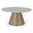 Caldera Coffee Table With Travertine And Light Oak Base
