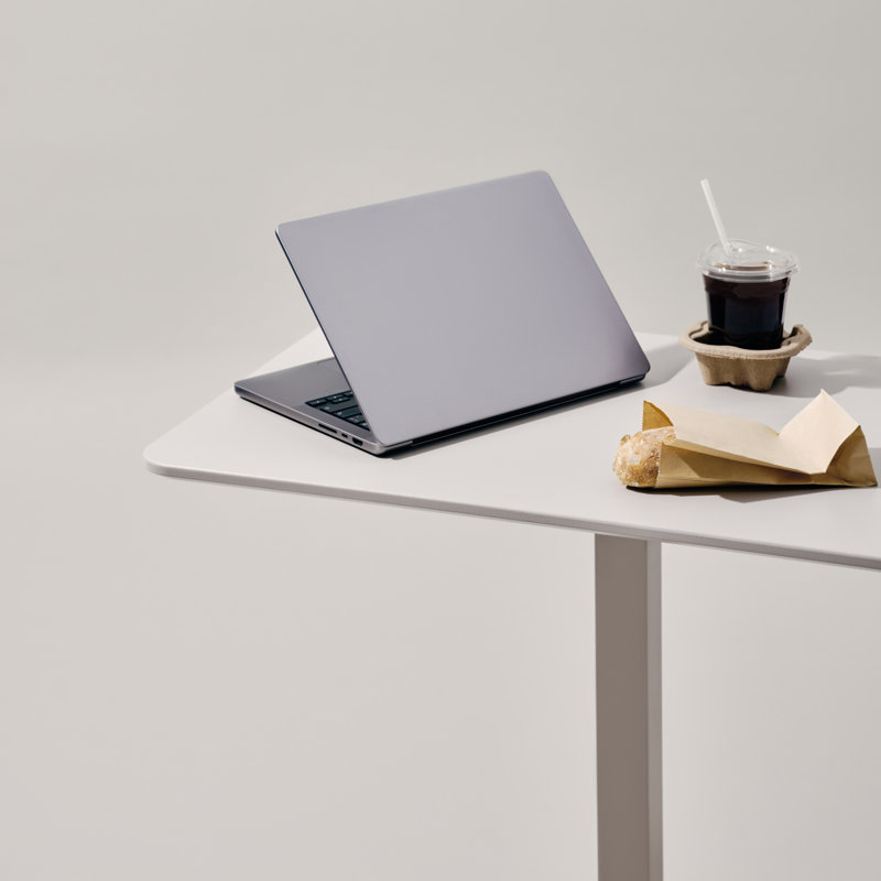  Bureau debout pliable Anydesk, Crème, crème