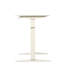 Bureau assis-debout blanc de 119 cm (47 po), réglage manuel, capacité de 100 kg (220 lb), bureau moderne blanc, réglage de la hauteur pour une productivité accrue