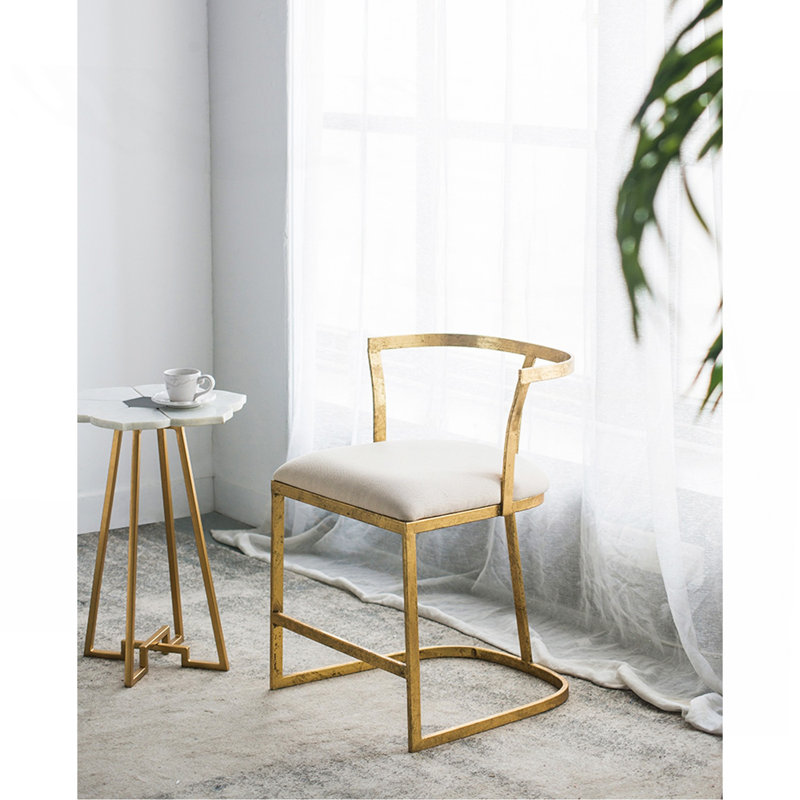Fauteuil Cavendish 18,5 x 19,5 x 27 po, or vieilli
