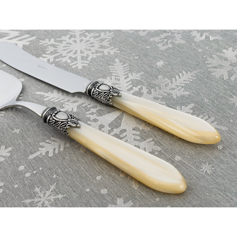Oxford Stainless Steel Serving Piece, Ivory