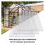Panneaux de serres en polycarbonate à double paroi 16 pièces - 4 x 2 pi de feuilles de toiture isolées et anti-UV pour le jardin et le patio