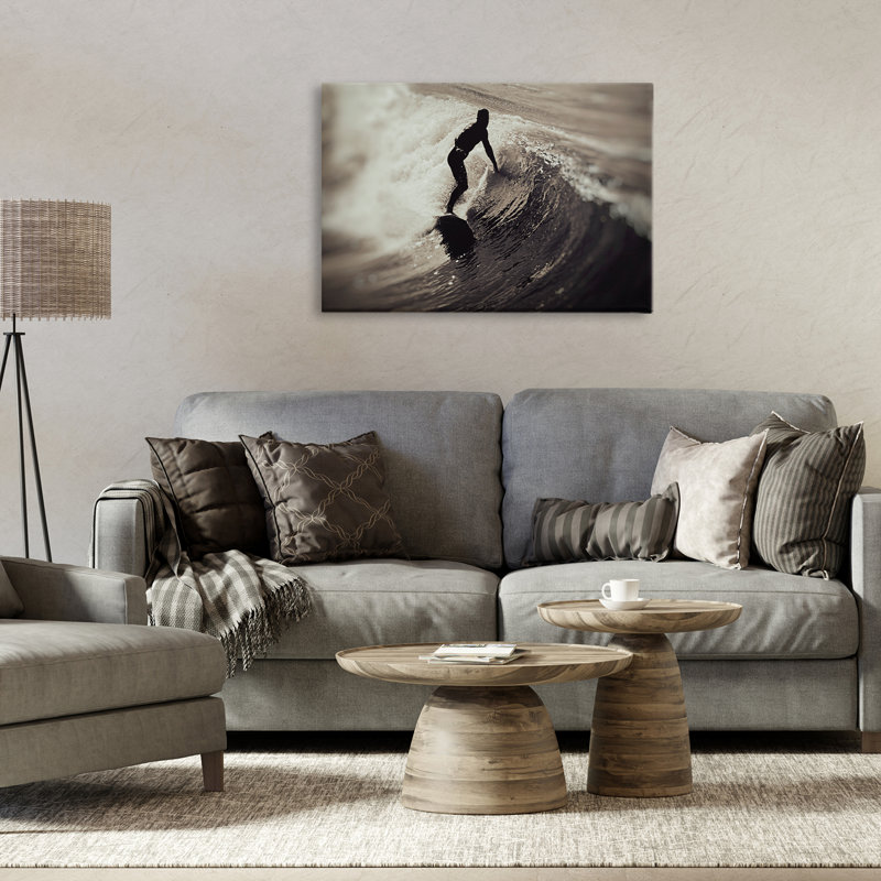 «Surfer's Wave Splash» par Norm Stelfox, H 16 po x l 24 po