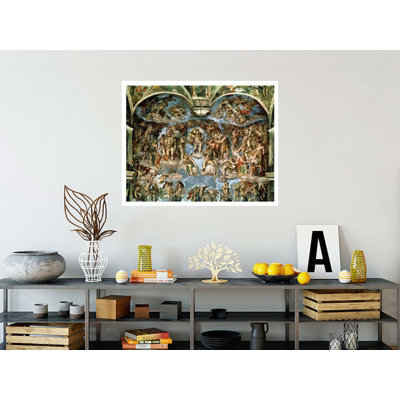 «Last Judgement from the Sixtine Chapel» par Michelangelo Buonarroti - Estampe numérique