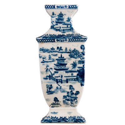 Blue Willow Hand Painted Porcelain Table Vase -  Danny's Fine Porcelain, 60254