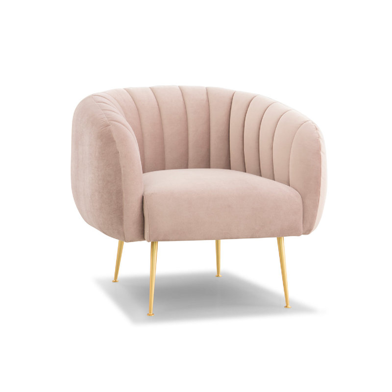 Metro Barrel Chair, Rosa Pink 