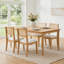  Chaise rembourrée moderne en bois massif avec dossier en rotin-117225025-117225027