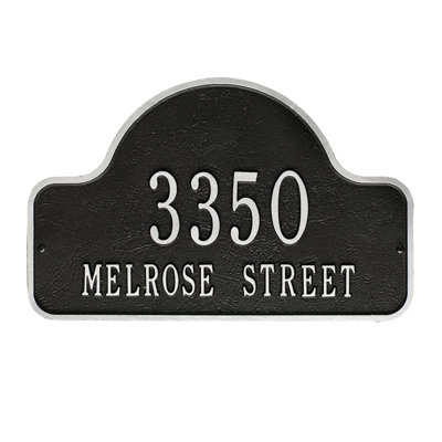 Lexy 2-Line Wall Address Plaque