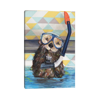Scuba Training by Kamdon Kreations - Wrapped Canvas Painting