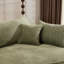 Canapé moderne en chenille vert, design spacieux de 124,5 pouces, parfait pour le divertissement à domicile
