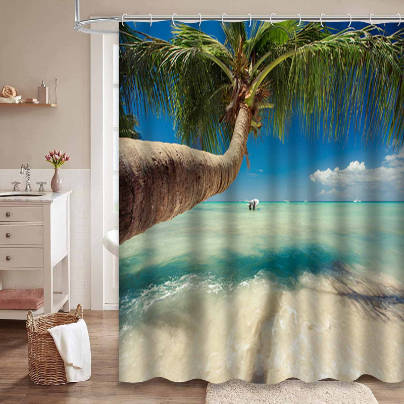 Magnifique rideau de douche avec 12 crochets, L 72 po x l 84 po