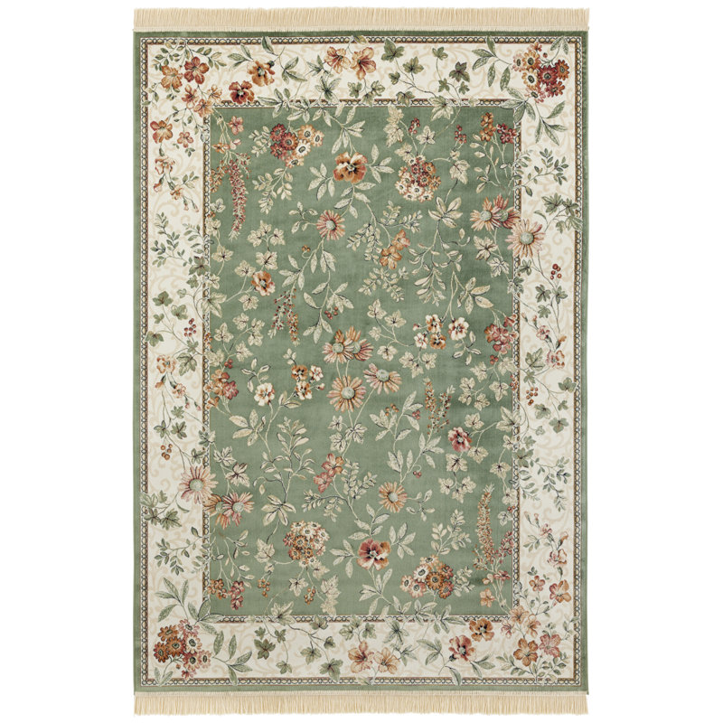 Tufted Green Rug, Rectangle 195 x 300cm
