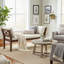 Rowen Solid Wood Upholstered Bench With Cushions And Arms