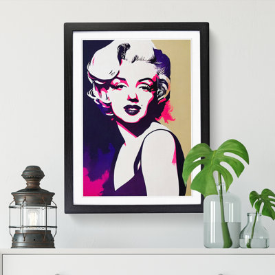 Marilyn Monroe Painted - Single Picture Frame Print