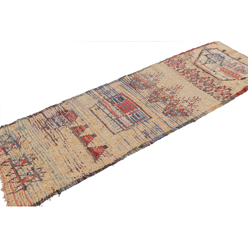 One-of-a-Kind 2'6”x7'1” Hand Knotted Area Rug