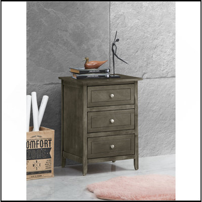 Table de chevet transitionnelle pour chambre à coucher