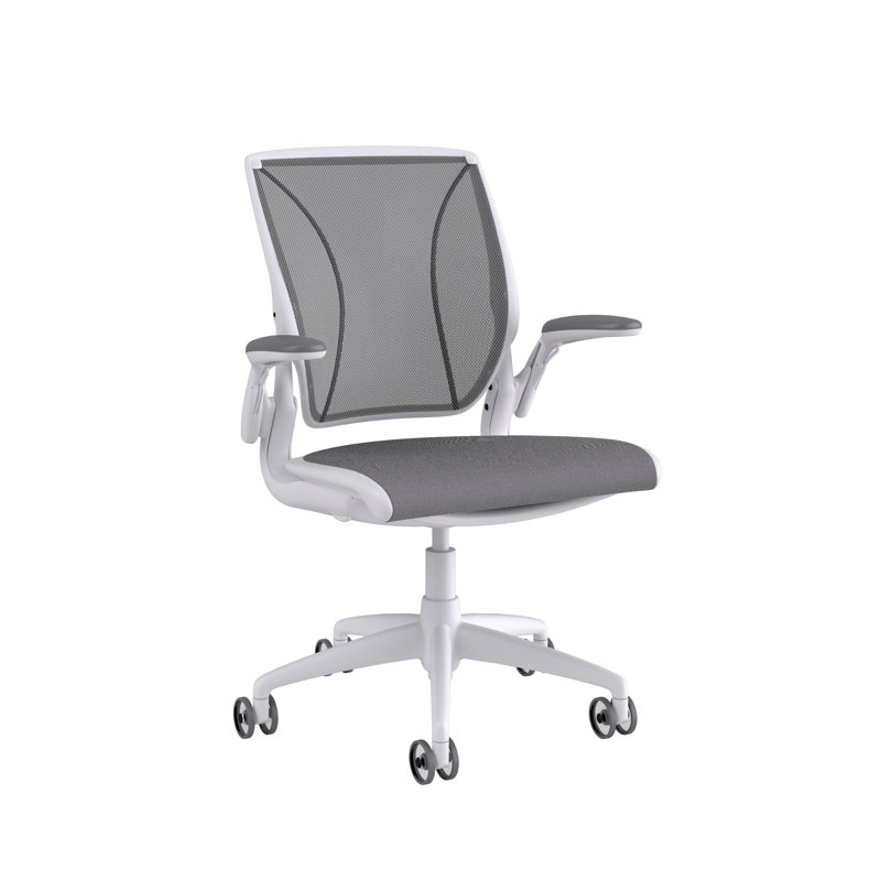 Diffrient World Wool Task Chair, Corde/Medium Gray, Catena/Caraway, White